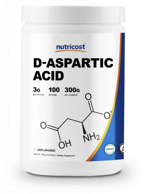Nutricost D-Aspartic Acid (DAA) Powder 300 Grams - High Quality D Aspartic  Acid - Walmart.com - Walmart.com